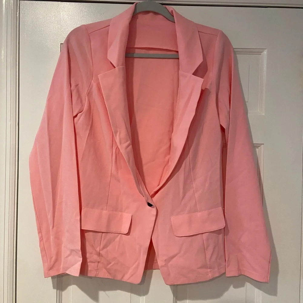 Woven Suit Blazer & Pants Set – Weissman Mixify – Adult Medium Pink
